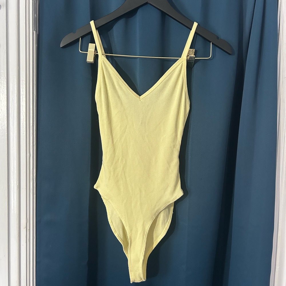 Forever 21 Yellow Bodysuit